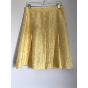 Banana Republic A-line Silk Midi Skirt Size 4
